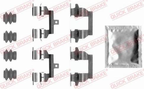 QUICK BRAKE 1090026 — Zestaw akcesoriów, klocki hamulcowe