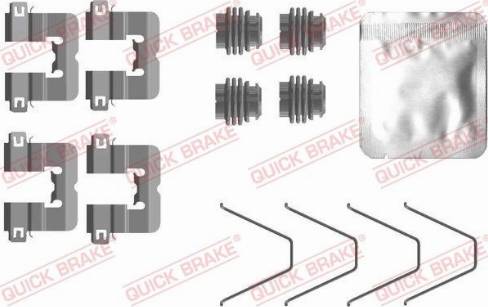 QUICK BRAKE 1090114 — Zestaw akcesoriów, klocki hamulcowe