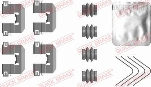QUICK BRAKE 1090117 — Zestaw akcesoriów, klocki hamulcowe