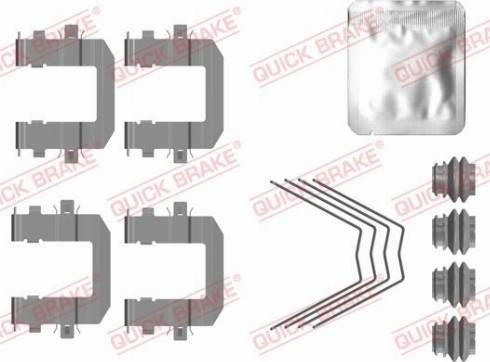 QUICK BRAKE 109-0131 — Zestaw akcesoriów, klocki hamulcowe
