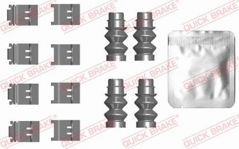 QUICK BRAKE 109-0124 — Zestaw akcesoriów, klocki hamulcowe