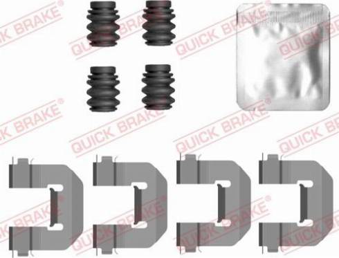 QUICK BRAKE 109-0126 — Zestaw akcesoriów, klocki hamulcowe