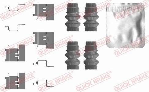 QUICK BRAKE 109-0120 — Zestaw akcesoriów, klocki hamulcowe