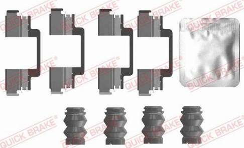 QUICK BRAKE 109-0121 — Zestaw akcesoriów, klocki hamulcowe