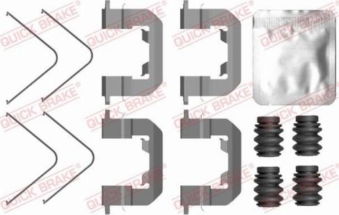 QUICK BRAKE 109-0123 — Zestaw akcesoriów, klocki hamulcowe