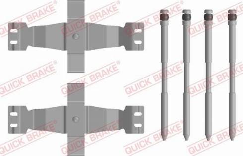 QUICK BRAKE 109-0122 — Zestaw akcesoriów, klocki hamulcowe