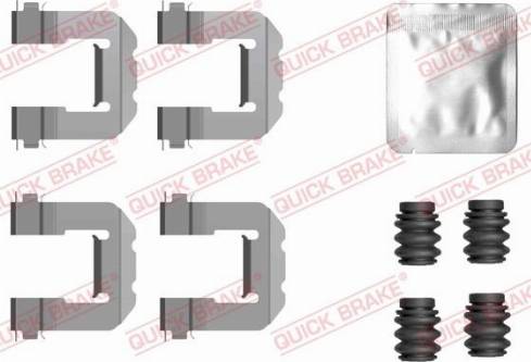 QUICK BRAKE 109-0127 — Zestaw akcesoriów, klocki hamulcowe