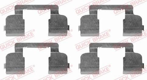 QUICK BRAKE 1091698 - ZESTAW INST. KLOCKÓW HAM. DACIA P. LOGAN-SANDERO 06-
