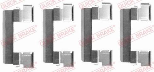 QUICK BRAKE 109-1655 — Zestaw akcesoriów, klocki hamulcowe