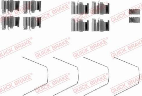 QUICK BRAKE 1091651 — Zestaw akcesoriów, klocki hamulcowe