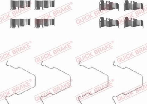 QUICK BRAKE 1091652 — Zestaw akcesoriów, klocki hamulcowe