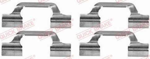 QUICK BRAKE 1091685 - ZESTAW INST. KLOCKÓW HAM. VW T. BORA-GOLF 98-06