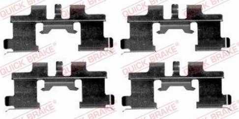 QUICK BRAKE 1091677 — Zestaw akcesoriów, klocki hamulcowe