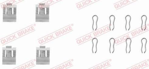 QUICK BRAKE 1091055 — Zestaw akcesoriów, klocki hamulcowe