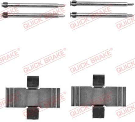 QUICK BRAKE 109-1039 — Zestaw akcesoriów, klocki hamulcowe