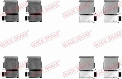 QUICK BRAKE 1091033 — Zestaw akcesoriów, klocki hamulcowe