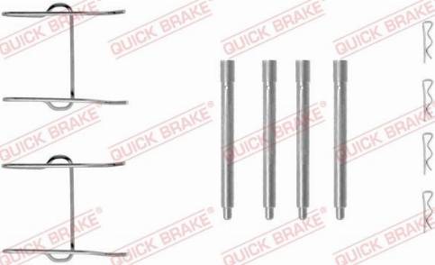 QUICK BRAKE 109-1149 — Zestaw akcesoriów, klocki hamulcowe