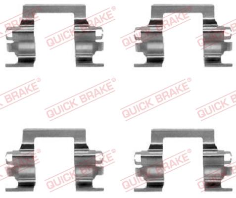 QUICK BRAKE 1091117 — Zestaw akcesoriów, klocki hamulcowe