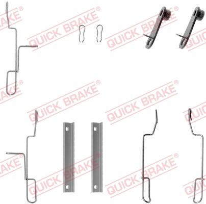QUICK BRAKE 1091188 — Zestaw akcesoriów, klocki hamulcowe