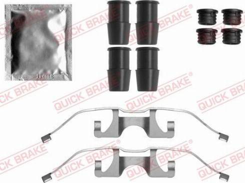 QUICK BRAKE 1091849 - ZESTAW INST. KLOCKÓW HAM. PEUGEOT P. 308-508 09-