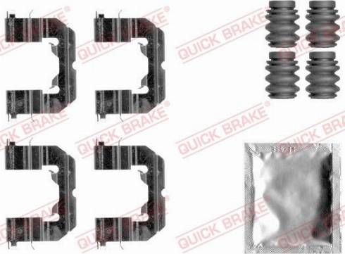 QUICK BRAKE 1091859 - ZESTAW INST. KLOCKÓW HAM. KIA P. RIO 1.1-1.4 CRDI 11-