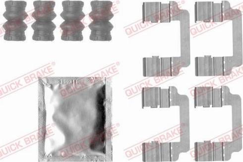 QUICK BRAKE 1091830 - ZESTAW INST. KLOCKÓW HAM. OPEL T. INSIGNIA 1.4-2.8 08-
