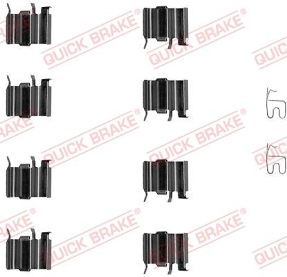 QUICK BRAKE 1091244 — Zestaw akcesoriów, klocki hamulcowe