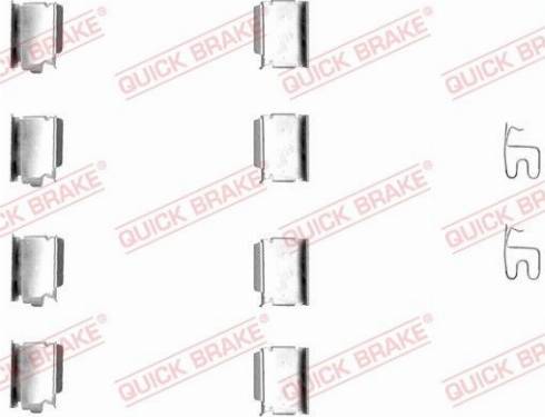 QUICK BRAKE 1091246 - ZESTAW INST. KLOCKÓW HAM. JEEP P.-T. CHEROKEE-RENEGADE-WRANGLER 07-