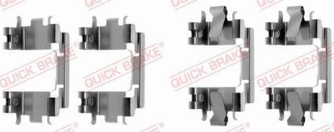 QUICK BRAKE 1091257 — Zestaw akcesoriów, klocki hamulcowe