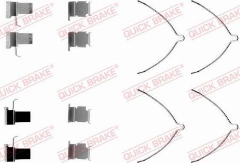 QUICK BRAKE 1091261 — Zestaw akcesoriów, klocki hamulcowe