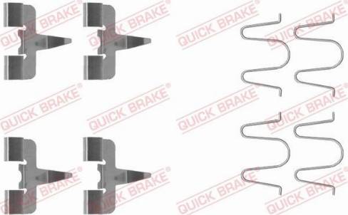 QUICK BRAKE 1091207 — Zestaw akcesoriów, klocki hamulcowe