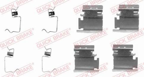 QUICK BRAKE 1091218 - ZESTAW INST. KLOCKÓW HAM. PEUGEOT P. 1007-2008-206-207-208-3008-301-307-308-BOXER-PARTNER 96-