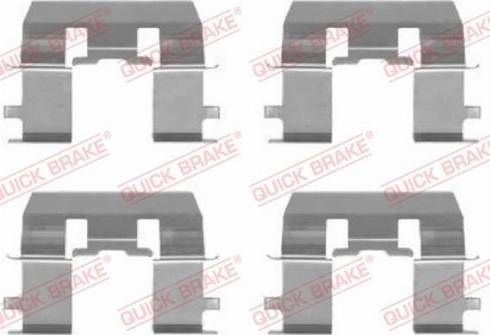 QUICK BRAKE 1091281 — Zestaw akcesoriów, klocki hamulcowe