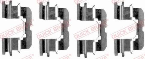 QUICK BRAKE 1091227 — Zestaw akcesoriów, klocki hamulcowe