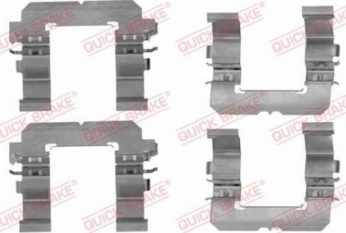 QUICK BRAKE 1091756 - ZESTAW INST. KLOCKÓW HAM. SUBARU LEGACY-OUTBACK-TRIBECA 2.0-3.6 03-