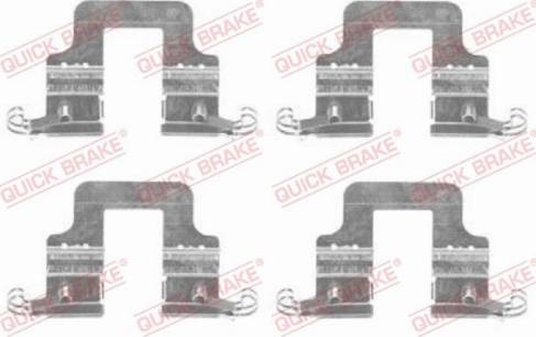 QUICK BRAKE 1091766 — Zestaw akcesoriów, klocki hamulcowe