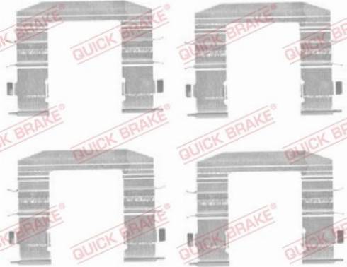 QUICK BRAKE 1091708 — Zestaw akcesoriów, klocki hamulcowe
