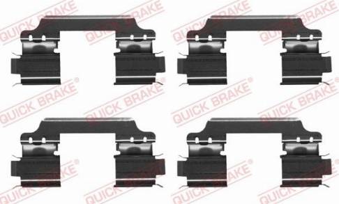 QUICK BRAKE 1091707 — Zestaw akcesoriów, klocki hamulcowe