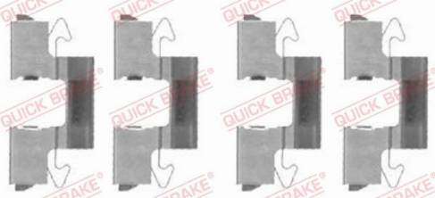QUICK BRAKE 1091714 — Zestaw akcesoriów, klocki hamulcowe