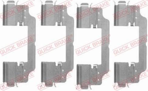 QUICK BRAKE 1091716 - ZESTAW INST. KLOCKÓW HAM. CITROEN P. JUMPY 1.6-2.0 HDI 07-