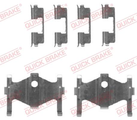 QUICK BRAKE 1091710 — Zestaw akcesoriów, klocki hamulcowe