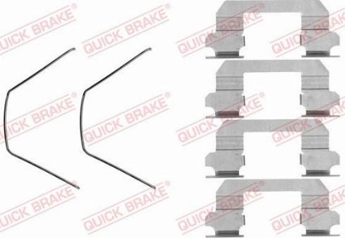 QUICK BRAKE 1091789 — Zestaw akcesoriów, klocki hamulcowe