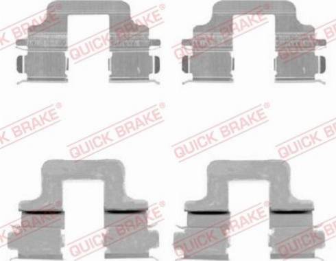 QUICK BRAKE 1091731 - ZESTAW INST. KLOCKÓW HAM. FORD T. FORD GALAXY-MONDEO-S-MAX 06-15