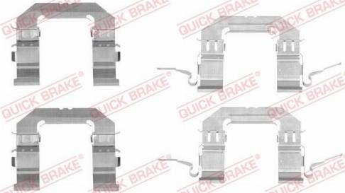 QUICK BRAKE 1091722 - ZESTAW INST. KLOCKÓW HAM. NISSAN P. MURANO-NAVARA-PATHFINDER-QASHQAI 05-