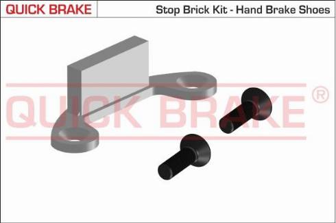 QUICK BRAKE 105-0481 - SPRĘŻYNY SZCZĘK HAM. VOLVO C70- S60- S70- S80- V70 II- XC70 98-