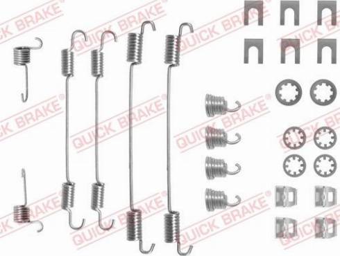 QUICK BRAKE 105-0656 — Zestaw dodatków, szczęki hamulcowe