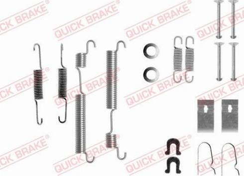 QUICK BRAKE 105-0653 — Zestaw dodatków, szczęki hamulcowe
