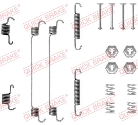 QUICK BRAKE 105-0657 - SPRĘŻYNY SZCZĘK HAM. RENAULT MEGANE-RAPID 96-03