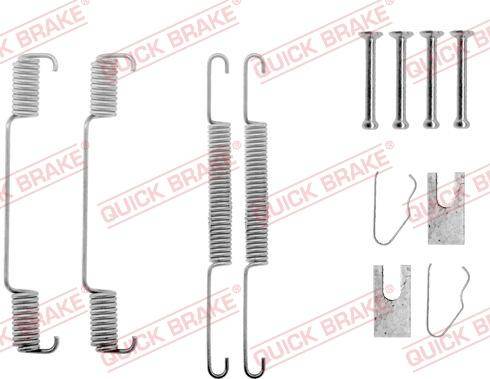 QUICK BRAKE 105-0608 — Zestaw dodatków, szczęki hamulcowe