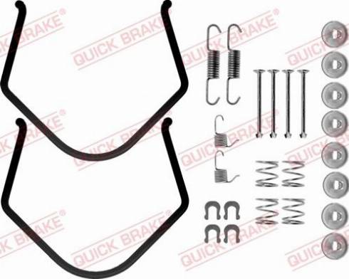 QUICK BRAKE 1050638 — Zestaw dodatków, szczęki hamulcowe